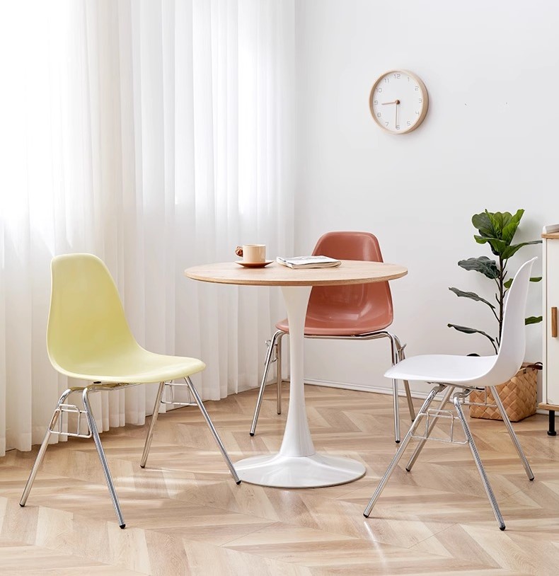 Ghế ăn Eames tựa lưng liền mảnh sáng tạo BZ5348 4