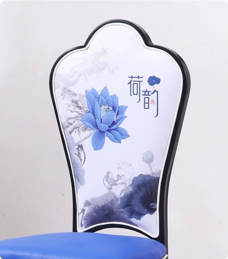 Ghế ăn nhà hàng tựa lưng tranh phong cảnh XZ1702 10