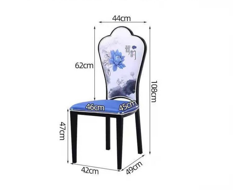 Ghế ăn nhà hàng tựa lưng tranh phong cảnh XZ1702 12