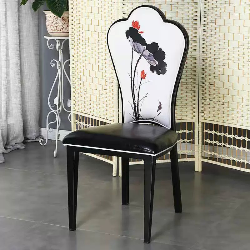 Ghế ăn nhà hàng tựa lưng tranh phong cảnh XZ1702 7