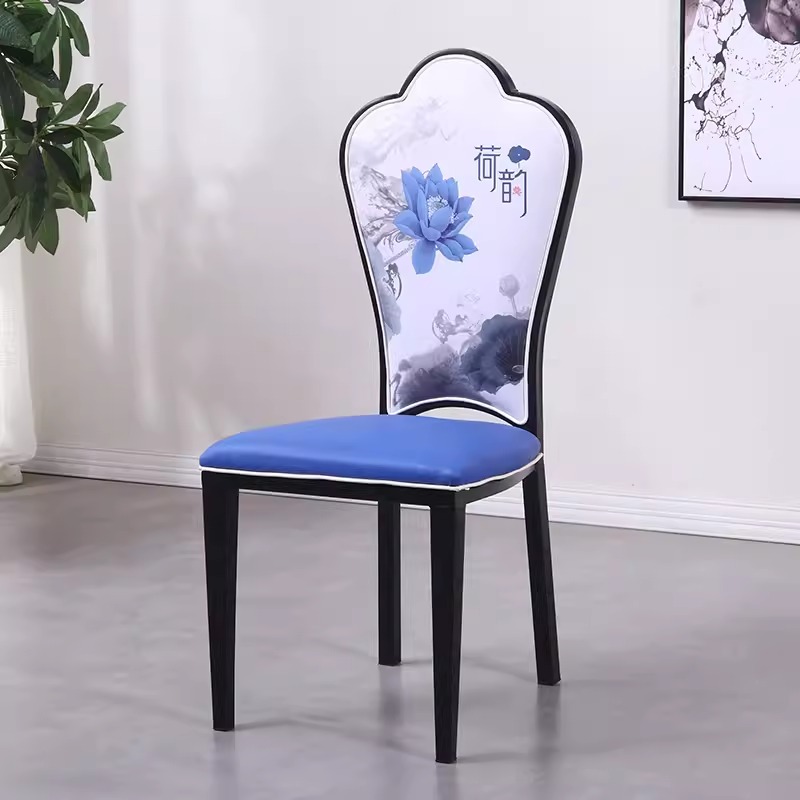 Ghế ăn nhà hàng tựa lưng tranh phong cảnh XZ1702 6
