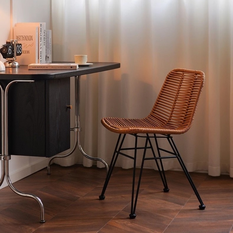 Ghế cafe quán bar giả mây ngoài trời hiện đại HC7438 6