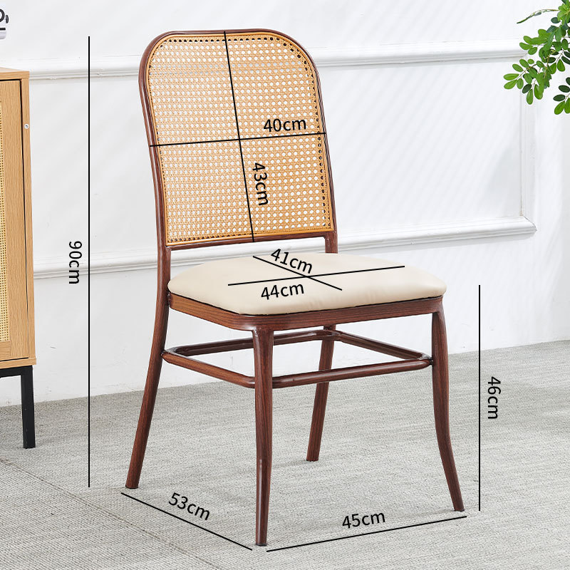 Ghế giả mây vân gỗ phong cách retro TB0235