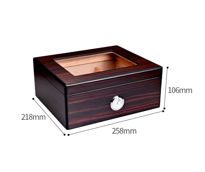 Hộp giữ ẩm Cigar bằng gỗ phong cách Nhật cổ điển CGL2616 9