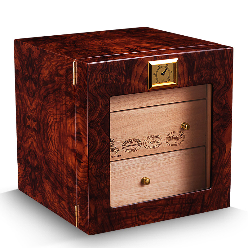 Hộp giữ ẩm cigar 3 ngăn độc lập gỗ tuyết tùng CGL7001 11
