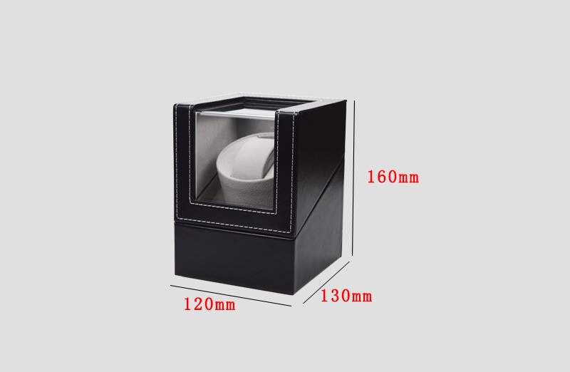 Hộp đồng hồ cơ 1 xoay bằng da vân Carbon YP8180 10