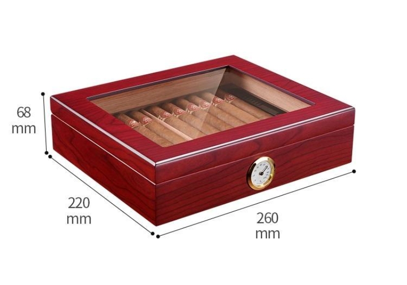 Hộp đựng cigar tích hợp đồng hồ đo độ ẩm CGL494 15