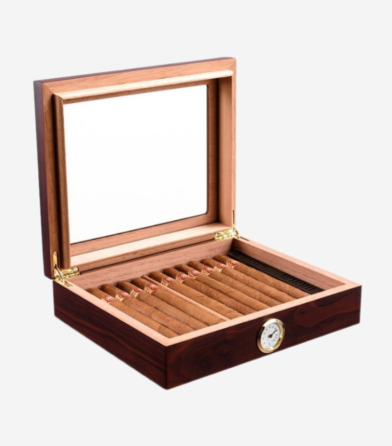Hộp đựng cigar tích hợp đồng hồ đo độ ẩm CGL494 10