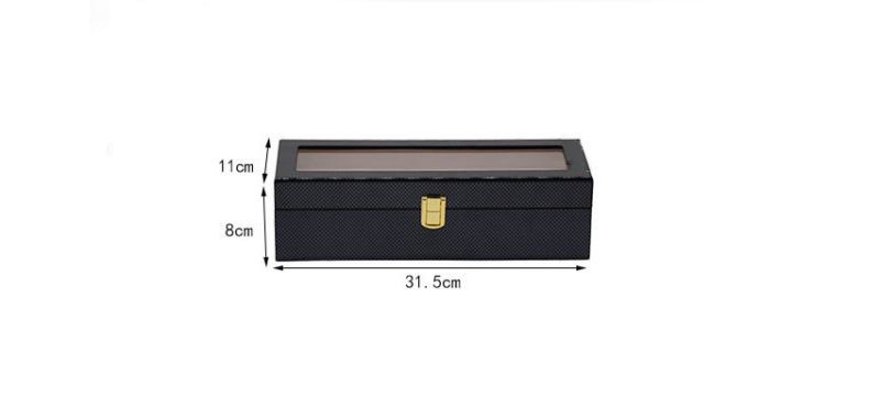 Hộp đựng đồng hồ gỗ phối da 6 ngăn cao cấp YP3451 6