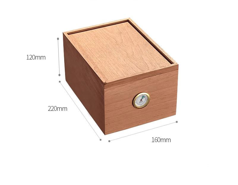 Hộp giữ ẩm cigar bằng gỗ tuyết tùng màu tự nhiên CGL6997 8
