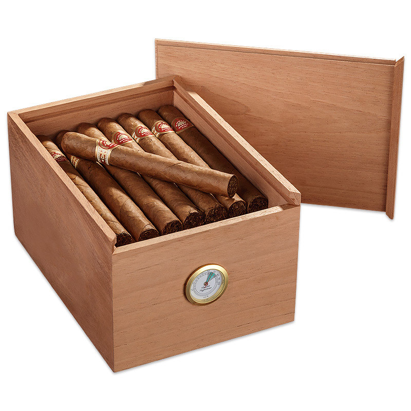 Hộp giữ ẩm cigar bằng gỗ tuyết tùng màu tự nhiên CGL6997 4