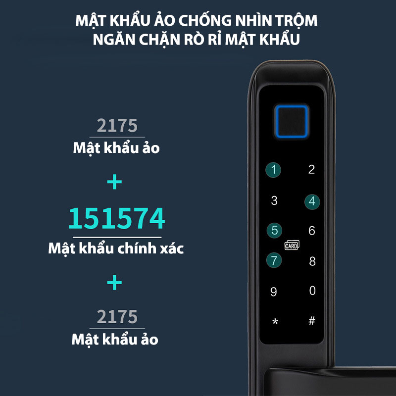 Khóa cửa vân tay thông minh chống nước T2312 10