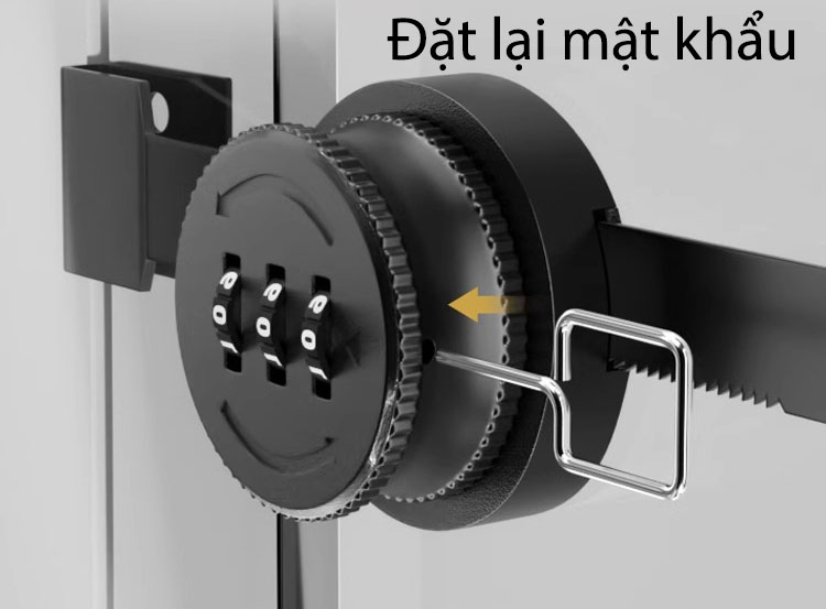 Khóa tủ kính mật mã cánh lùa hợp kim kẽm LTJ738 7