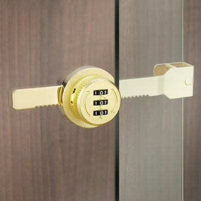 Khóa tủ kính mật mã cánh lùa hợp kim kẽm LTJ738 9