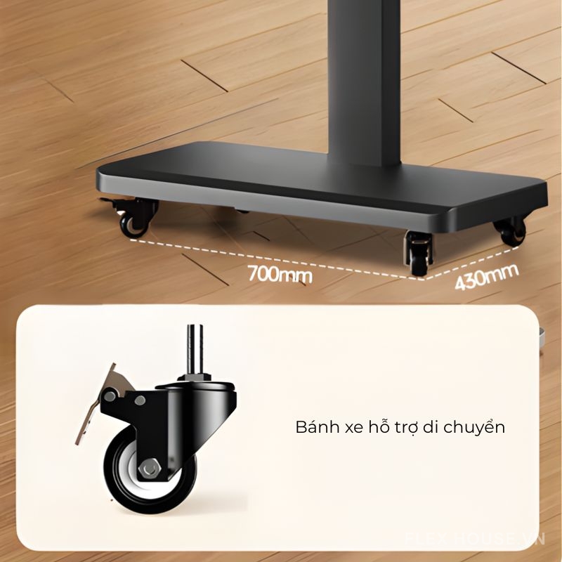 Giá đỡ Tivi di động xoay ngang dọc 180 độ MW0919 5 Giá đỡ Tivi di động xoay ngang dọc 180 độ MW0919