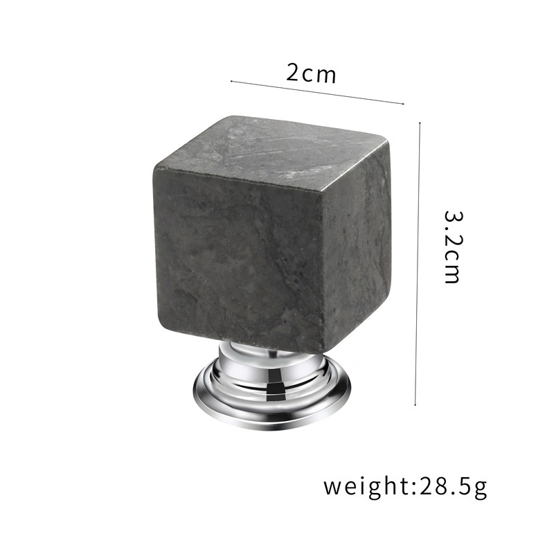 Núm tay nắm tủ lập phương đá cẩm thạch HWH809 10