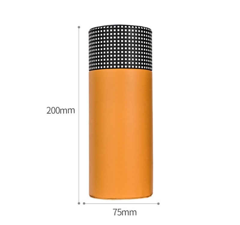 Ống giữ ẩm cigar da bò lót gỗ tuyết tùng CGL429 12