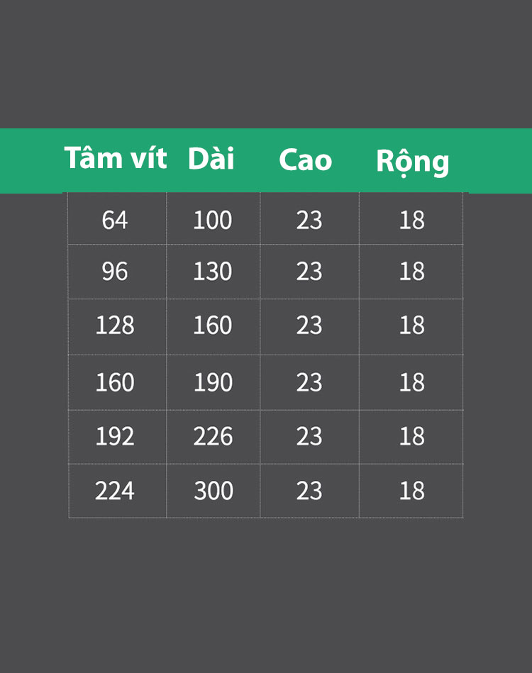Tay nắm tủ gỗ nguyên khối tối giản BAC3136 13