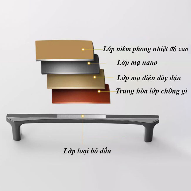 Tay nắm tủ hợp kim kẽm hiện đại Bắc Âu nhiều loại UFN6103 14