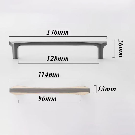 Tay nắm tủ hợp kim kẽm hiện đại Bắc Âu nhiều loại UFN6103 28