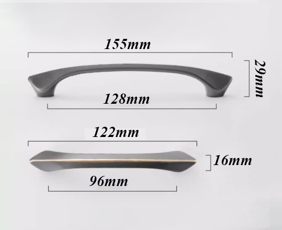 Tay nắm tủ hợp kim kẽm hiện đại Bắc Âu nhiều loại UFN6103 30