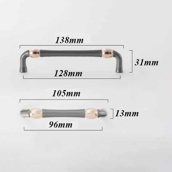 Tay nắm tủ hợp kim kẽm hiện đại Bắc Âu nhiều loại UFN6103 29