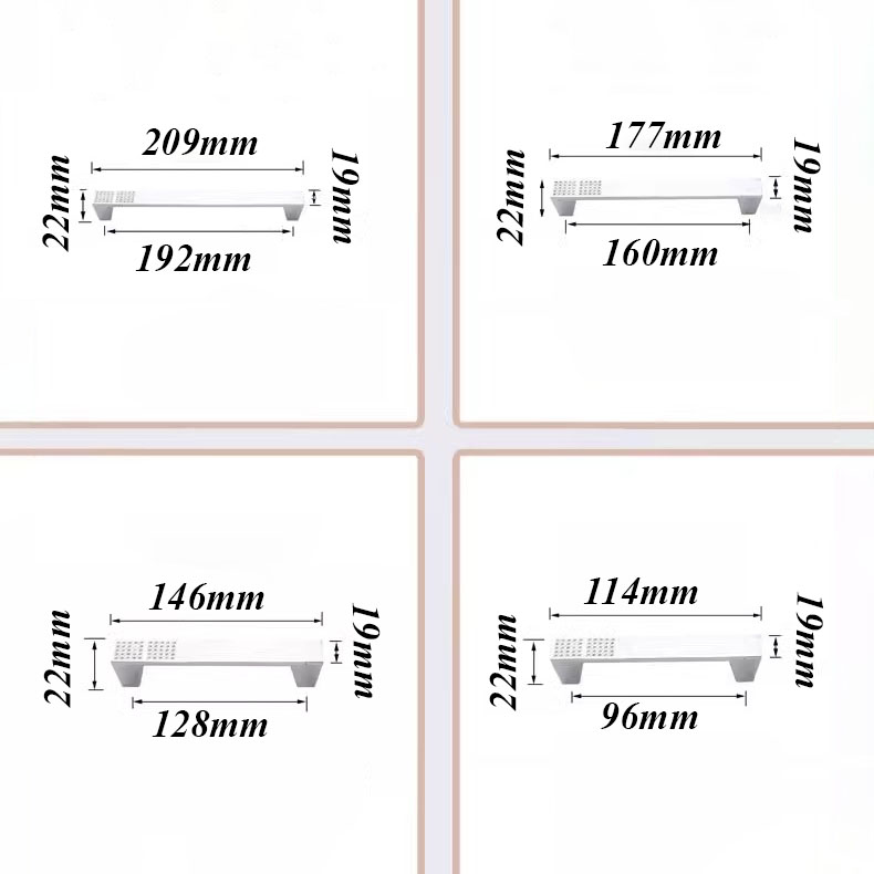 Tay nắm tủ hợp kim kẽm khảm giả kim cương JS3243 17