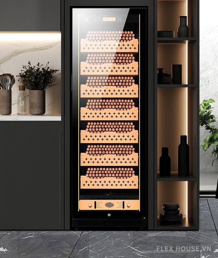 Tủ bảo quản rượu vang và cigar cao cấp H168A 8