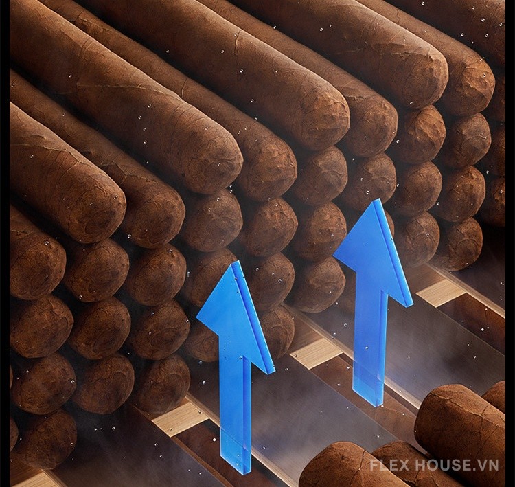 Tủ điện bảo quản cigar giữ ẩm 400 điếu CGL70C 14