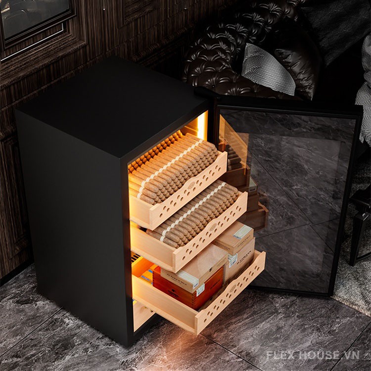 Tủ điện bảo quản cigar giữ ẩm 400 điếu CGL70C 12