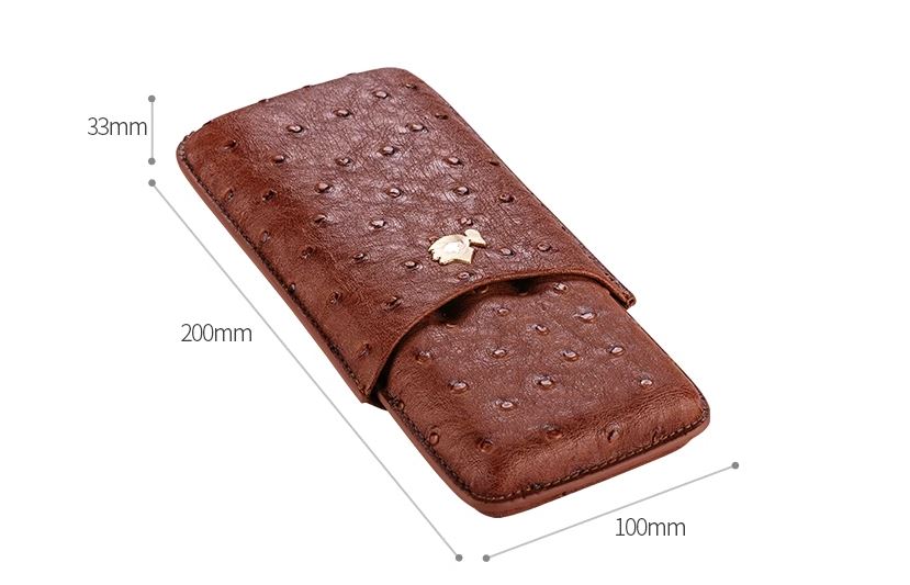 Túi da đựng cigar 3 ngăn tiện lợi sang trọng CGL6998 9
