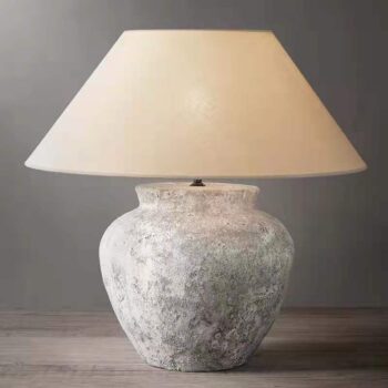 Đèn bàn gốm sứ bề mặt nguyên bản độc đáo KLS013