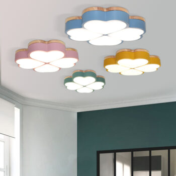 Đèn led ốp trần trường mẫu giáo hình cỏ 4 lá CC7552