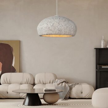 Đèn thả kiểu mũ beret phong cách Wabi-sabi KMW041