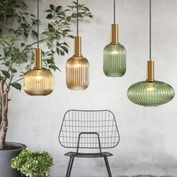 Đèn thả thủy tinh nhiều màu sắc Minimalist ZWL2046