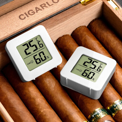 Nhiệt ẩm kế cigar điện tử màu trắng nhỏ gọn CGL6841