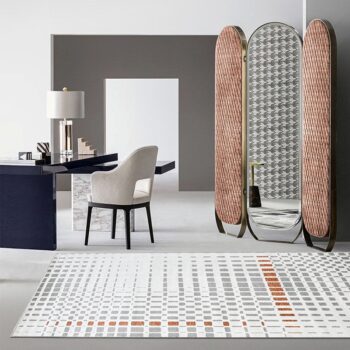 Thảm sàn decor chấm màu đậm nhạt sáng tạo YN-BLG60
