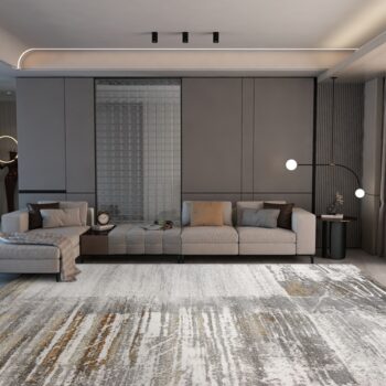 Thảm sàn decor hoa văn sáng tạo độc đáo YN-CM04K