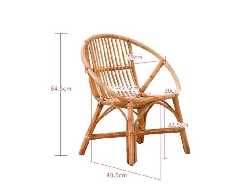 Bộ bàn ghế mây uống trà thư giãn NH0302 16