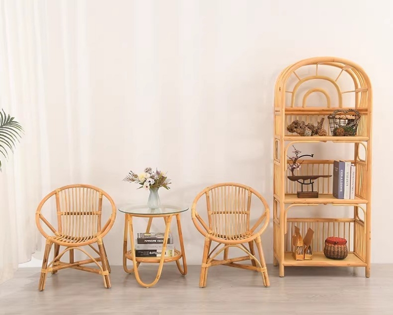 Bộ bàn ghế mây uống trà thư giãn NH0302 13