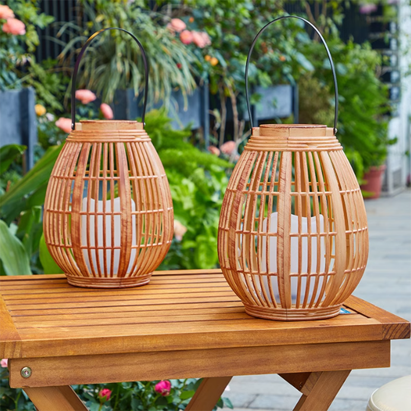Đèn lồng giả tre năng lượng mặt trời LD7458 10