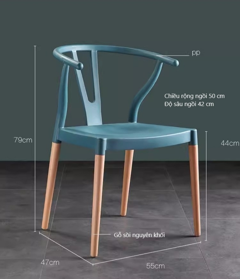 Ghế ăn hiện đại Bắc Âu Wishbone Chair OHJ125 16