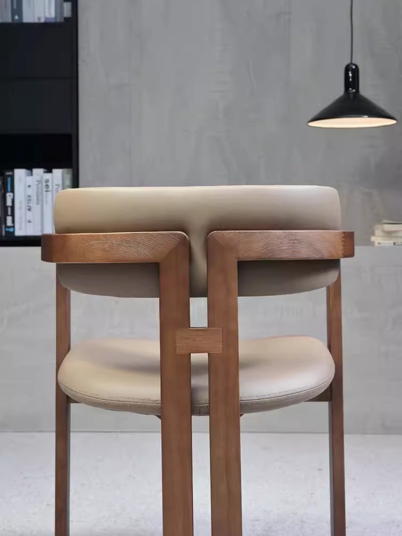 Ghế ăn nhà hàng khung gỗ 3 chân độc đáo XJ1012 12