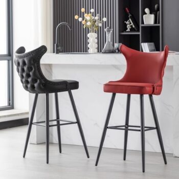 Ghế cao Bar Stool tựa lưng đính cườm sang trọng YC4113