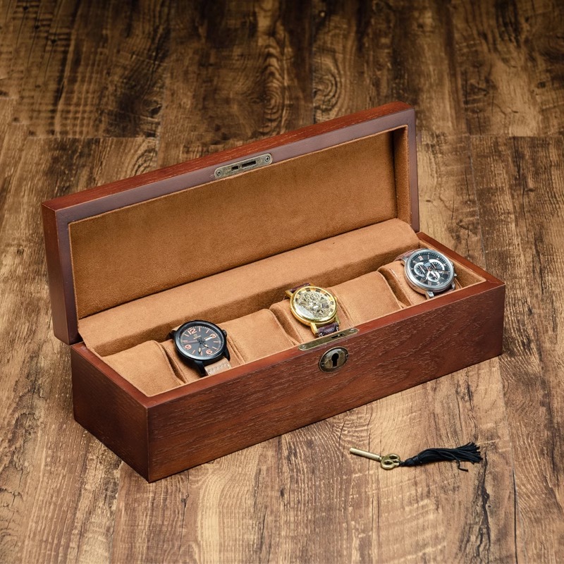 Hộp đựng đồng hồ bằng gỗ có khóa bảo vệ SBH125