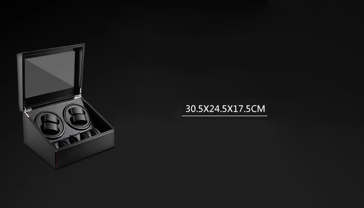 Hộp đựng đồng hồ cơ 4 xoay 5 tĩnh vân carbon SBH255 9