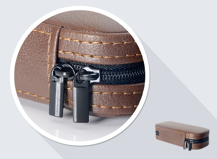 Hộp đựng đồng hồ du lịch bằng da khóa kéo XZ0623 10