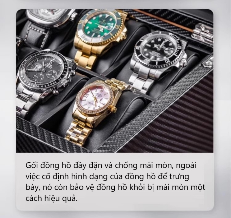 Hộp đựng đồng hồ 10 ngăn 2 xoay HY1027 11