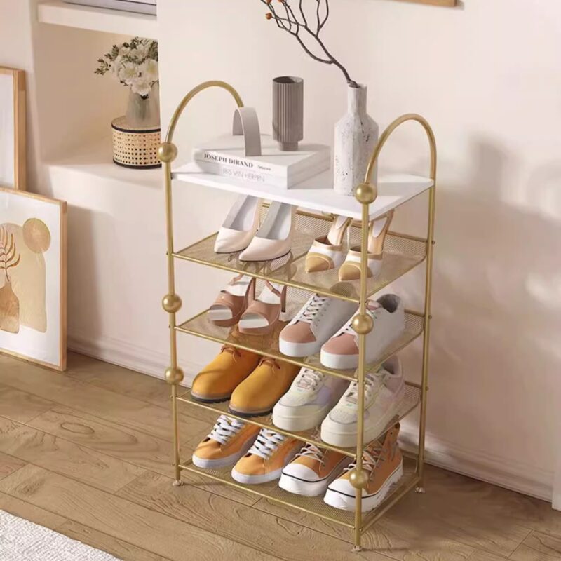 Kệ để giày 5 tầng hợp kim phong cách Bắc Âu YJF505