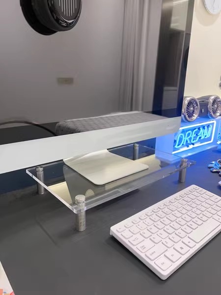 Kệ đỡ màn hình máy tính decor trong suốt FLYJ001T 23